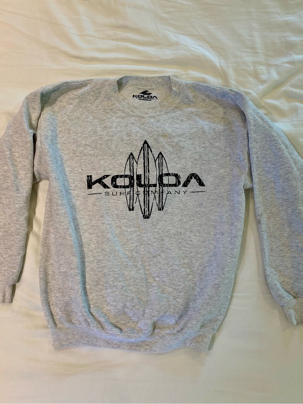 Light Gray Koloa Surf Company Crewneck Sweatshirt